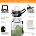 thumbnail image 4 of Camellia Flowers Sports Water Bottle 32oz with Straw for Kids Travel Mug BPA Free Leak Proof for School, 4 of 7