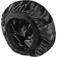 thumbnail image 2 of Gorro de seda, gorro de satén para dormir, gorro de doble capa para trenzas rizadas, gorros ajustables para mujeres negras, gorro para dormir, 2 of 8