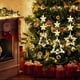 thumbnail image 2 of [Timer 3Pcs Christmas Window Lights Decorations,Battery Powered Christmas Hanging Warm White Lighted Tree Bell Star Shaped LED Sucker for Xmas Tree Fi, 2 of 5