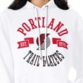 thumbnail image 3 of Women's G-III 4Her by Carl Banks  White Portland Trail Blazers City Pullover Hoodie, 3 of 3