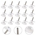 thumbnail image 1 of 100 Pcs Mini Photo Frame Hooks Wall Ordinary Non-Mark Pin Studs Abs Hangers Plastic, 1 of 5