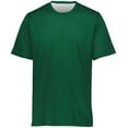 thumbnail image 2 of Augusta XS Youth Short Sleeve Mesh Reversible Jersey Dark Green/White 1603, 2 of 7