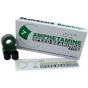 Amphetamine Skateboard / Longboard Bearings Abec 7 8-Pack in Packaging