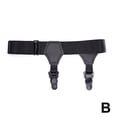 thumbnail image 3 of Chaussettes Noires Clip Élastique Ajustable Clip Boucle de Bas de Jambe Cuir Femmes P, 3 of 8