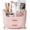 Pink, variant on XIMEI Makeup Organizer with Drawers, Skincare Storage Box for Vanity, Multiple Compartments, Portable Cosmetic Display Case with Handle, for Dresser/Bathroom/Bedroom, Pink