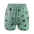 thumbnail image 4 of Women Soft And Comfy Activewear Starts Print Shorts With Pockets And  Drawstring, 4 of 6