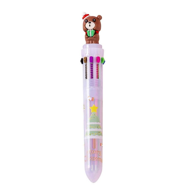 Prix Réduit! Billes de Noël 10 Couleurs, Stylo à Push-Up Marqueur Multifonction 2Ml