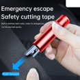 thumbnail image 2 of Tefola 2 Pcs Safe Pro X Car Emergency Hammer Car Escape Tool with Seat Belt Cutter Quick Emergency Window Breaker Escape Safety Hammer Car Windscreen Breaker & Safe Pro X Emergency Tool (Black+Red), 2 of 5