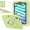 Green White, variant on for iPad mini 6th Generation Rugged Case, Shockproof Heavy Duty Protective Cover with Handle Strap & Pencil Holder & Kickstand & Shoulder Strap for iPad mini 6 (2021) - Green White