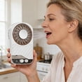 thumbnail image 7 of Handheld Portable Neck Fans, High Speedss Hand held Fan with Strong Airflow, Personal Fan for Travel Essentials LCD Digital Display, Ultra Quiet Fans for Travel Essentials, 7 of 7