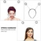 thumbnail image 5 of 1 juego de 10 diademas para el cabello con antena brillante y encantadora, diademas de bola de resorte (negro plateado), 5 of 5