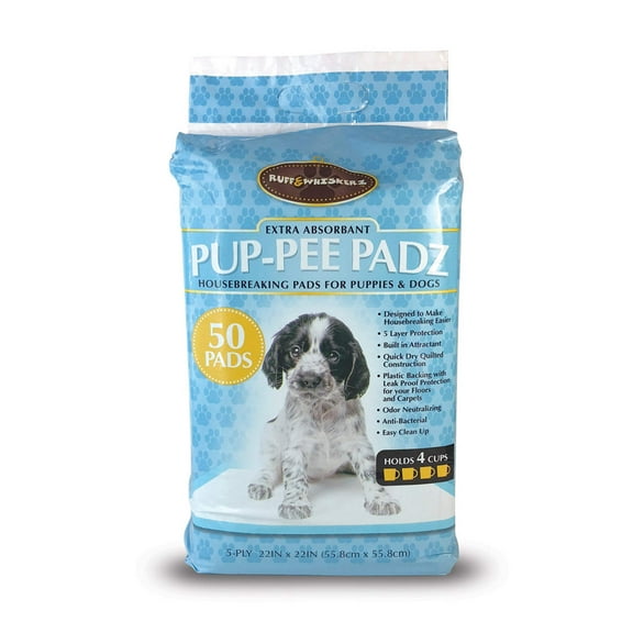 Ruff & Whiskerz Dog Pup Pee Pads, 50 Count