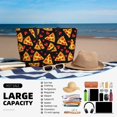 thumbnail image 5 of Kdxio Cartoon Pizza for Beach Bag for Women Large Beach Tote Bag Waterproof Sandproof Swim Bag with Zipper Pockets Beach Vacation Travel, 5 of 7