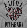 thumbnail image 2 of Pizza Piece Of Heart Valentines Day Womens Slim Fit Graphic Tee Brisco Brands S, 2 of 3