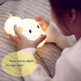 thumbnail image 3 of Dog Night Light, Puppy Soft Silicone Baby Nursery Lamp, Sensitive Tap Sleep Moment Control-2025, 3 of 5