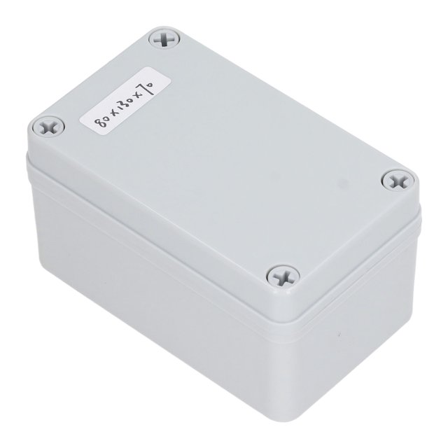 Junction Case, Impact Resistance ABS Electrical Project Box Gray With Mounting Plate For Garage