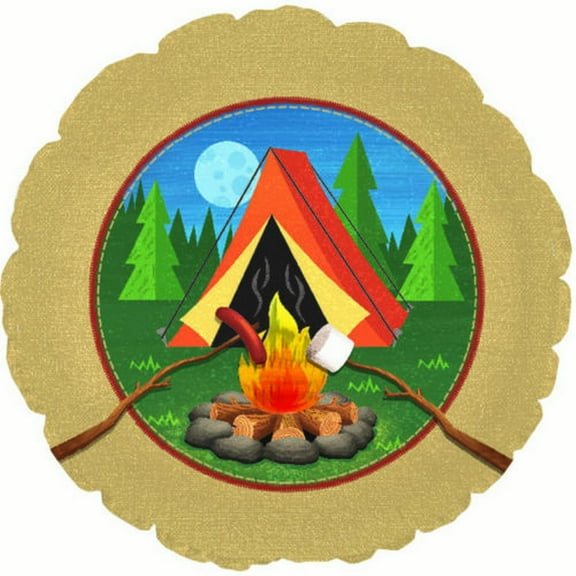 Camp Out Birthday 10-Count Metallic Round Balloons