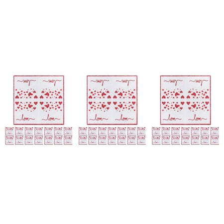 60 pcs Heart Guest Napkin Valentine'S Day Disposable Napkins Love Hearts Dinner Hand Napkin For Wedding Anniversary Mother'S Day