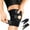 Black #0, variant on Nrmrqz Adjustable Knee Strap Patella Support Brace - Black Nylon Knee Pad for Running, Basketball & Sports | High-Density Foam Padding | Breathable & Snug Fits (53x22.5cm)