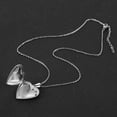 thumbnail image 2 of Stainless Steel Heart Shaped Locket Style Statement Party Wedding Promise Anniversary Pendant Necklace, 2 of 4