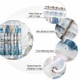 thumbnail image 6 of Lake Paddle Striped Waterproof Fabric Shower Curtain,Watercolor Vintage Wood Grain Waterproof Fabric Shower Curtain for Bathroom Curtains Bathtubs Hotel Shower Curtains with 12 Hooks Small 36x72in, 6 of 8