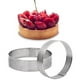 thumbnail image 4 of Paquete de 60 Anillos de Tarta de Acero Inoxidable, Anillo de Mousse de Pastel Perforado, Molde de Anillo de Pastel, Herramientas para Hornear Pasteles Redondos de 6 cm, 4 of 5