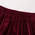 thumbnail image 6 of Wxolcjlv Womens Velvet Maxi Skirt Elastic Waist Pleated Full Cut Skirts, 6 of 9