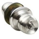 thumbnail image 1 of Pomo de bola para puerta, función de entrada con llave, 1 paquete, en acero inoxidable satinado Pomos de puerta de acero inoxidable satinado para puerta delantera, 1 of 5