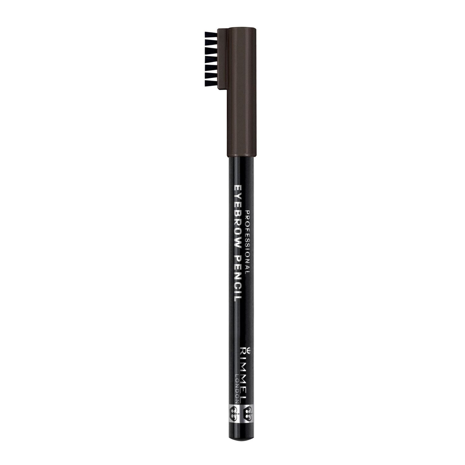 Rimmel Brow This Way Professional Pencil, stunning natural look, 2 in 1 brush & pencil, 100% Cruelty-Free, Define your eyebrows