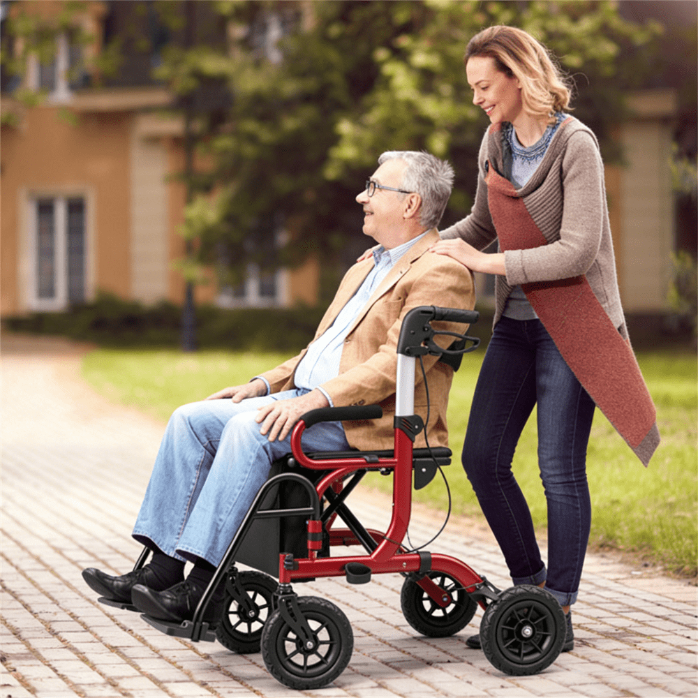 ◎貴重◎ NITRO / O.F.R Ⅱ H.W.D.W.S ナイトロ Nitro Duet Dual Function Transport Wheelchair & Rollator Rolling