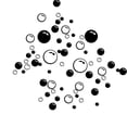 thumbnail image 2 of Hi.FANCY Bubbles Circle TV wall Background; Removable Wallpaper Bathroom Window can last for Wall Sticker Home DIY PVC Decals, 2 of 5