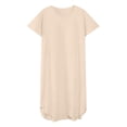 thumbnail image 5 of MEICHEN Women's Summer Sleep Dresses Women's Solid Short Sleeved Sleepwear Loungewear Womens Home Essentials Fashion Nightgowns, 5 of 6