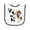 White and Black, variant on Inktastic I'm One-cowboy Riding Horse Birthday Baby Terry Cloth Bib