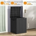 thumbnail image 6 of 28 Gallon Resin Deck Box, Lockable Patio Outdoor Storage Box for Furniture, Garden Tools and Tools Storage, Waterproof Outside Storage Boxes, 6 of 7