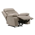 thumbnail image 5 of Lexicon Hancock Leather Power Reclining Chair in Latte, 5 of 8