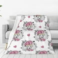 thumbnail image 1 of KLL Cartoon Poodle Dog Pattern Fleece Throw Blanket,Fleece Throw Blankets for Couch & Bed All Season Use-40"x30", 1 of 7