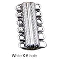 thumbnail image 3 of Sonducket con cierre magnético pequeño, candado decorativo, conectores ligeros convenientes, collar, accesorios de bricolaje para el hogar Ropa, zapatos y accesorios Miscelánea 6 agujeros Blanco K, 3 of 6