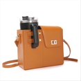 thumbnail image 1 of Leather Crossbody Water Cup Bag with Adjustable Shoulder Strap Brown, 1 of 5