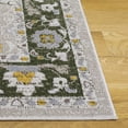 thumbnail image 4 of SAFAVIEH Bayside Aline Oriental Polyester Area Rug, Green/Beige, 6'7" x 6'7" Square, 4 of 11