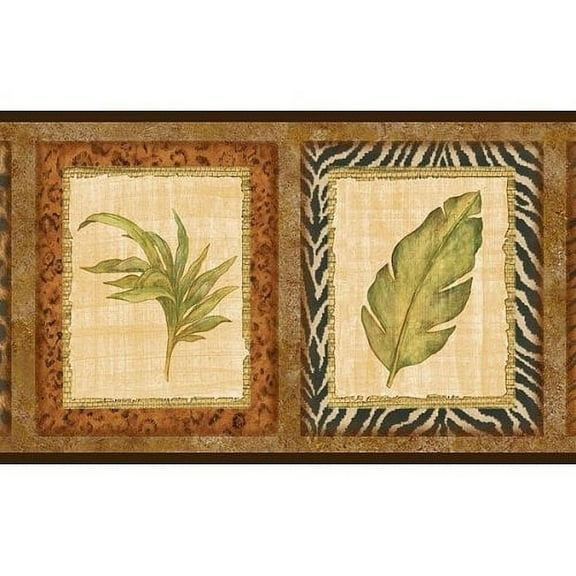 879268 Animal Skin Framed Tropical Wallpaper Border OS24583b FP00271b