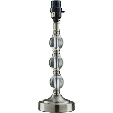 Better Homes Gardens 14 Stacked Gl Ball Table Lamp Base Better Homes Gardens 14 Stacked Gl Ball Table Lamp Base Brushed Nickel