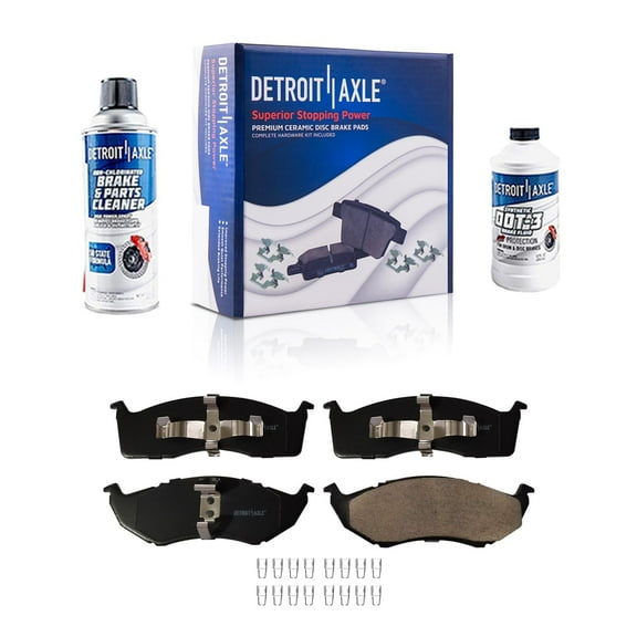 Detroit Axle - Front Ceramic Brake Pads for Dodge Grand Caravan Chrysler Concorde Grand Voyager LHS Town & Country Eagle Vision - 4pc Set