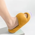 thumbnail image 4 of Women's Sandals Simple Solid Color Raised Bread Ergonomic Non-Slip Bottom Summer Slipper Sandals, 4 of 5