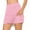 Pink, variant on XIAONU Womens Skirts Casual Solid Color Yoga Sport Tennis Skirt Mid-Rise Trendy Sweat-Absorbent Breathable Skort