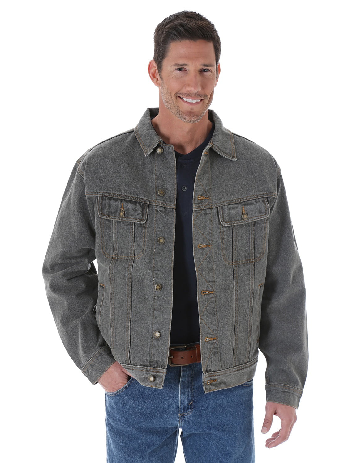 Wrangler? - Wrangler Denim Jacket (Big & Tall Sizes) - Walmart.com ...