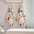 thumbnail image 4 of Pumpkins Autumn Leaves 2 PCS Hand Towels for Bathroom, Fall Flower Thanksgiving Kitchen Towel Ultra Soft and Absorbent Decorative Fingertip Face Bath Towels for Spa & Hotel, 28.3"x 14.4", 4 of 5