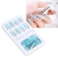 thumbnail image 4 of 24Pcs Reusable Full Cover False Nails, ABS Material, Lasts 1-2 Weeks, Easy to Trim & File, Fits All Nail Sizes, Comprehensive Set of 24 with  Glue, Wooden Stick, Nail File, 4 of 8