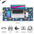 thumbnail image 5 of Long Mouse Pads for Desk,DarkBlue Cartoon Dinosaurs Mountains Eggs Desk Mats on Top Of Desks, Desk Mouse Pad Extra Large with 3mm Non-Slip Base and Stitched Edge for Gaming,Work,Home 35.4"x15.7", 5 of 5