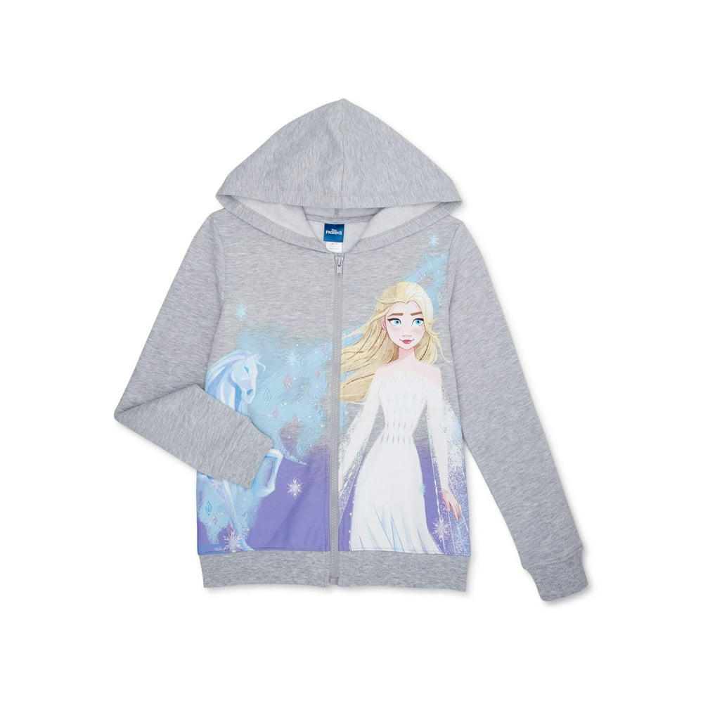 Frozen 2 Frozen 2 Girls Printed ZipUp Hoodie Sweatshirt, Sizes 416