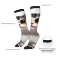 thumbnail image 4 of Susaid Cute Cartoon Kitten Print Thermal Winter Socks for Men and Women, Warm Crew Hiking Socks, for Boots and Outdoor Activities, 4 of 6